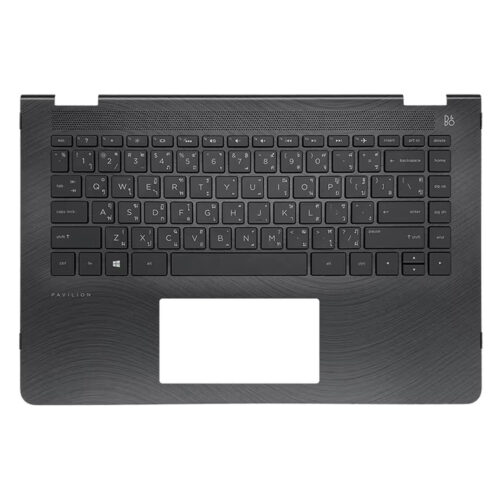 p-l16386-161-1-7425a140-b193-4793-9e0c-cc33cc790471 Top Cover HP Teclado Español Negro para Notebook Pavilion x360 14 G1 (Nuevo)