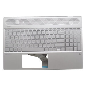 p-l24753-161-1-9a178328-ab92-49a7-be90-5d98c1b614f3 Top Cover HP Teclado Español Plata para Notebook Pavilion 15-cs 15-cw (Nuevo)