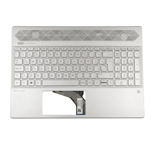 Top Cover HP Teclado Retroiluminado Español Plata para Notebook Pavilion 15-cs 15-dy (Nuevo)