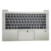Top Cover HP Teclado Retroiluminado Inglés Plata para Notebook EliteBook 830 G7 G8 (Nuevo)